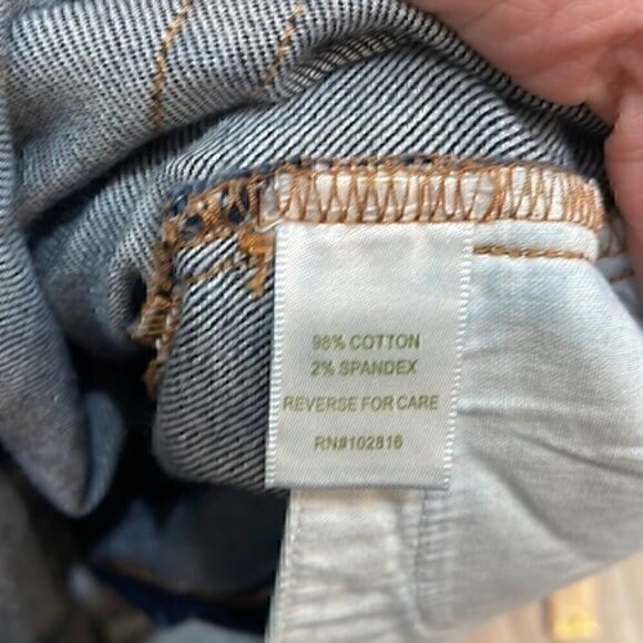 Garnet hill Capri dark wash jeans size 4 petite - Picture 6 of 7
